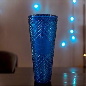 STARBUCKS 2022 Holiday Blue Jewel Venti 24oz Tumbler